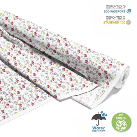 TISSUS DÉCORATIFS D'EXTÉRIEUR OXFORD - Motif fleurs peintes 10 I DX628 (1/5)