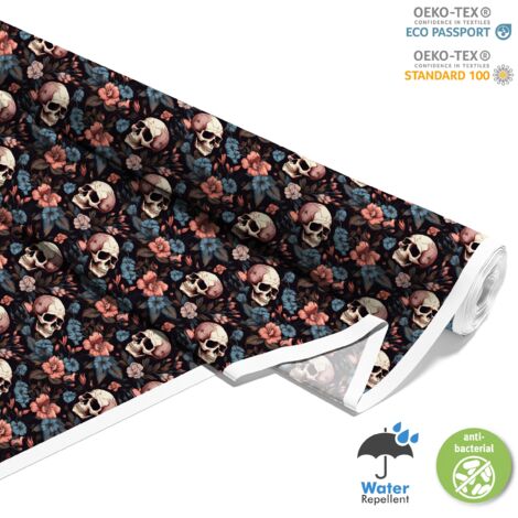 TISSUS DÉCORATIFS D'EXTÉRIEUR OXFORD - Motif Crâne I DX5002 (1/5)
