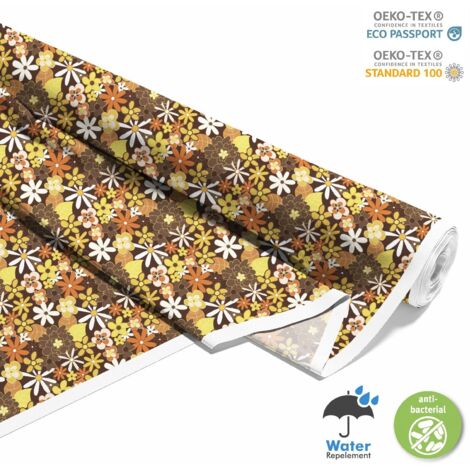 TISSUS DÉCORATIFS D'EXTÉRIEUR OXFORD - motif fleurs 3 I DX645 (1/5)