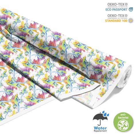 TISSUS DÉCORATIFS D'EXTÉRIEUR OXFORD - Motif Iguane Aquarelle (1/5)