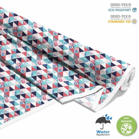 TISSUS DÉCORATIFS EXTÉRIEURS OXFORD - Motif géométrique exotique (1/5)