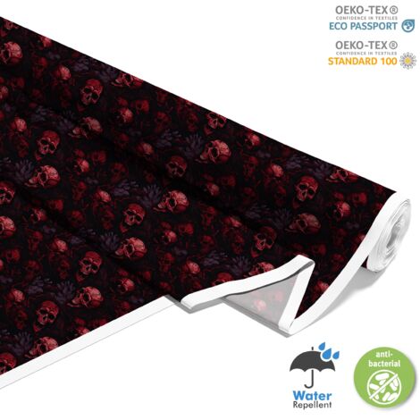 TISSUS DÉCORATIFS D'EXTÉRIEUR OXFORD - Motif Crâne I DX4961 (1/5)