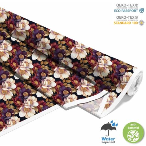 TISSUS DÉCORATIFS D'EXTÉRIEUR OXFORD - Motif Fleurs I DX5179 (1/5)