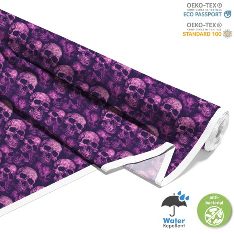 TISSUS DÉCORATIFS D'EXTÉRIEUR OXFORD - Motif Crâne I DX4582 (1/5)