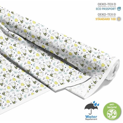 TISSUS DÉCORATIFS D'EXTÉRIEUR OXFORD - Motif Abeilles et Papillons I DX616 (1/5)
