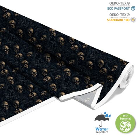 TISSUS DÉCORATIFS D'EXTÉRIEUR OXFORD - Motif Crâne I DX4076 (1/5)