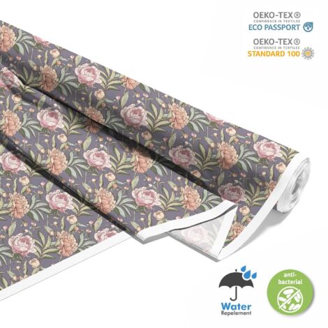 TISSUS DÉCORATIFS D'EXTÉRIEUR OXFORD - motif fleurs 4 I DX661 (1/5)