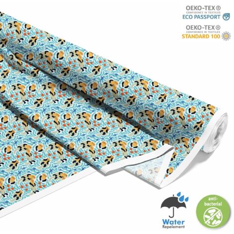 TISSUS DÉCORATIFS D'EXTÉRIEUR OXFORD - Motif Loutre de mer I DX226 (1/5)