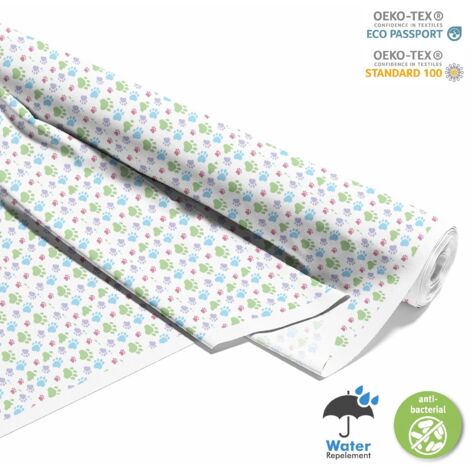 TISSUS DÉCORATIFS D'EXTÉRIEUR OXFORD - Motif pattes colorées 2 I DX585 (1/5)