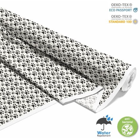 TISSUS DÉCORATIFS D'EXTÉRIEUR OXFORD - motif pattes de chien 1 I DX008-1 (1/5)