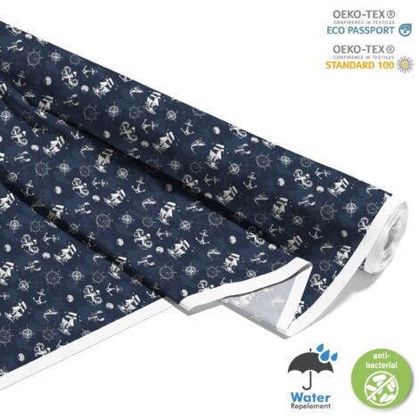 TISSUS DÉCORATIFS D'EXTÉRIEUR OXFORD - Motif Sea Stories I DX256 (1/5)