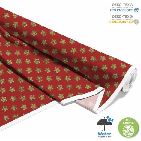 TISSUS DÉCORATIFS D'EXTÉRIEUR OXFORD - Motif de style indien 4 I DX423-4 (1/5)
