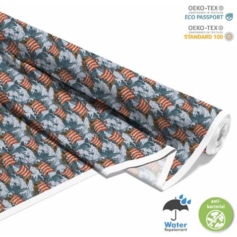 TISSUS DÉCORATIFS D'EXTÉRIEUR OXFORD - Motif Tempête en mer I DX650 (1/5)