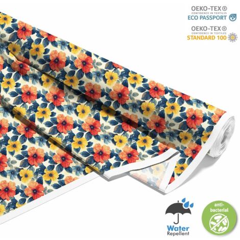 TISSUS DÉCORATIFS D'EXTÉRIEUR OXFORD - Motif Fleurs I DX5528 (1/5)