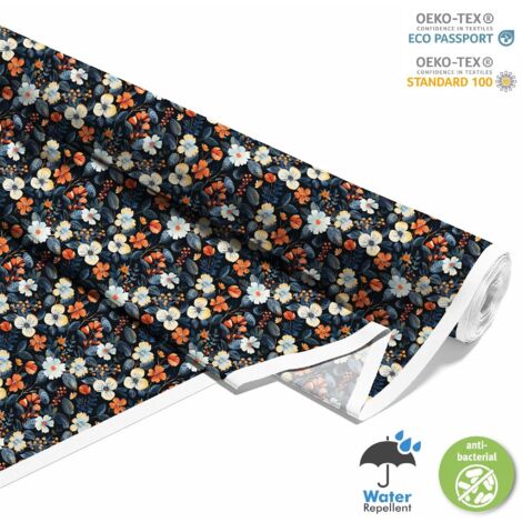 TISSUS DÉCORATIFS D'EXTÉRIEUR OXFORD - Motif Fleurs I DX5507 (1/5)
