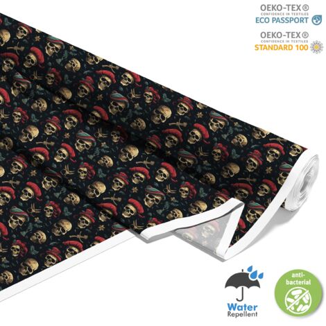TISSUS DÉCORATIFS D'EXTÉRIEUR OXFORD - Motif Crâne I DX4099 (1/5)