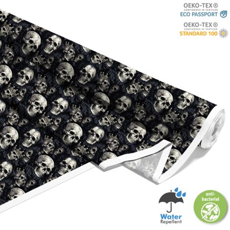 TISSUS DÉCORATIFS D'EXTÉRIEUR OXFORD - Motif Crâne I DX4276 (1/5)