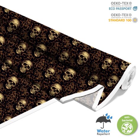 TISSUS DÉCORATIFS D'EXTÉRIEUR OXFORD - Motif Crâne I DX4244 (1/5)