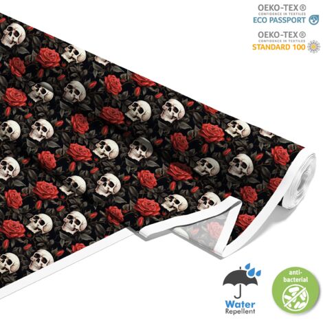 TISSUS DÉCORATIFS D'EXTÉRIEUR OXFORD - Motif Crâne I DX4829 (1/5)