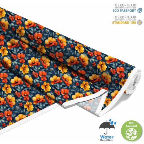 TISSUS DÉCORATIFS D'EXTÉRIEUR OXFORD - Motif Fleurs I DX5440 (1/5)