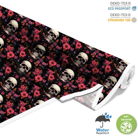 TISSUS DÉCORATIFS D'EXTÉRIEUR OXFORD - Motif Crâne I DX4316 (1/5)