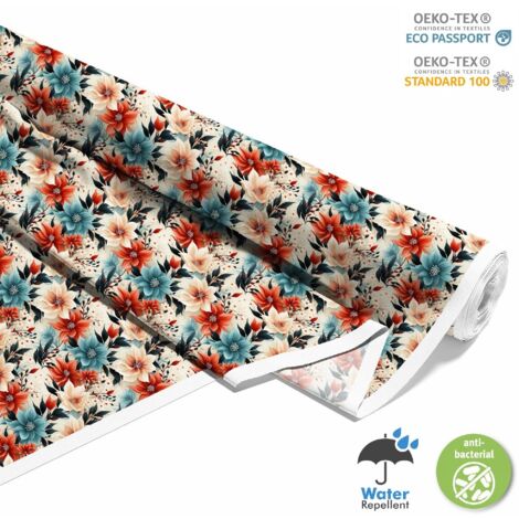 TISSUS DÉCORATIFS D'EXTÉRIEUR OXFORD - Motif Fleurs I DX5159 (1/5)