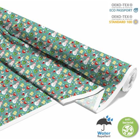 Tissus d'extérieur Oxford - Motif Noël DX1896 (1/5)