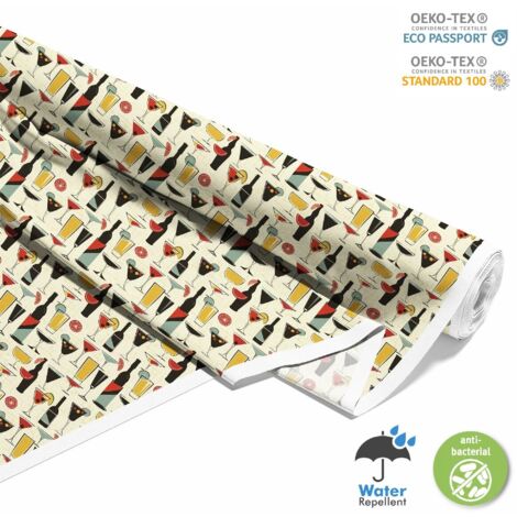 TISSUS DÉCORATIFS D'EXTÉRIEUR OXFORD - Motif Cocktail DX8427 (1/5)