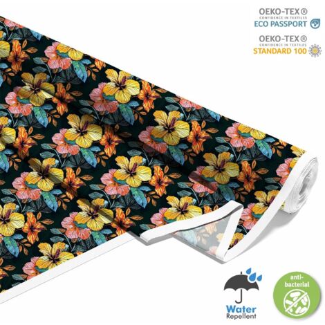 TISSUS DÉCORATIFS D'EXTÉRIEUR OXFORD - Motif Fleurs I DX5150 (1/5)