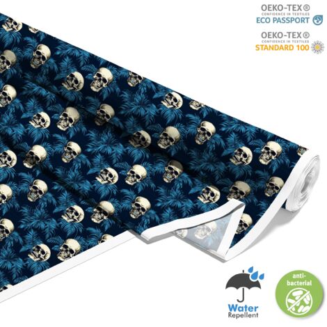 TISSUS DÉCORATIFS D'EXTÉRIEUR OXFORD - Motif Crâne I DX4039 (1/5)
