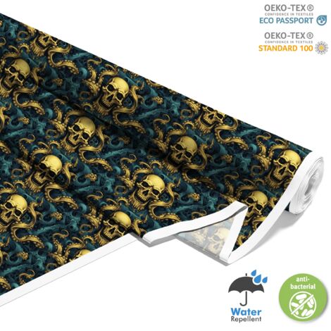 TISSUS DÉCORATIFS D'EXTÉRIEUR OXFORD - Motif Crâne I DX4074 (1/5)