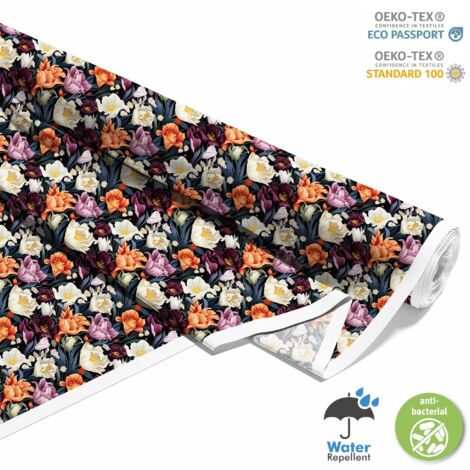 TISSUS DÉCORATIFS D'EXTÉRIEUR OXFORD - Motif Fleurs I DX5522 (1/5)