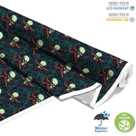 TISSUS DÉCORATIFS D'EXTÉRIEUR OXFORD - Motif Crâne I DX4855 (1/5)