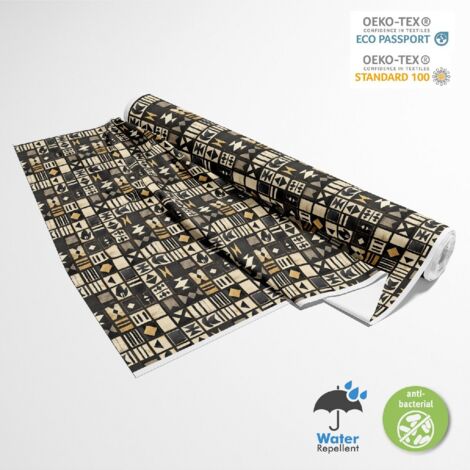 TISSUS DÉCORATIFS D'EXTÉRIEUR OXFORD - Motif africain  DX18025 (1/5)