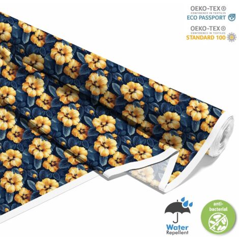 TISSUS DÉCORATIFS D'EXTÉRIEUR OXFORD - Motif Fleurs I DX5138 (1/5)