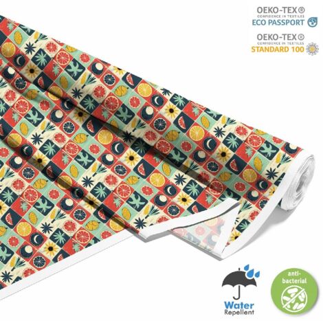 TISSUS DÉCORATIFS D'EXTÉRIEUR OXFORD - motif été DX9172 (1/5)