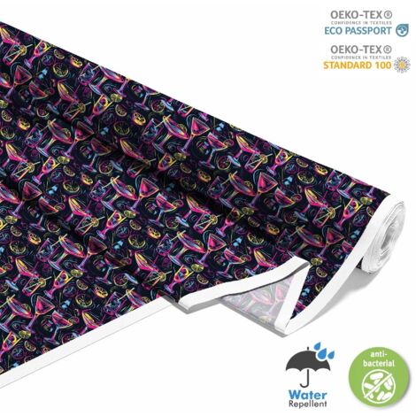 TISSUS DÉCORATIFS D'EXTÉRIEUR OXFORD - Motif Cocktail DX8409 (1/5)