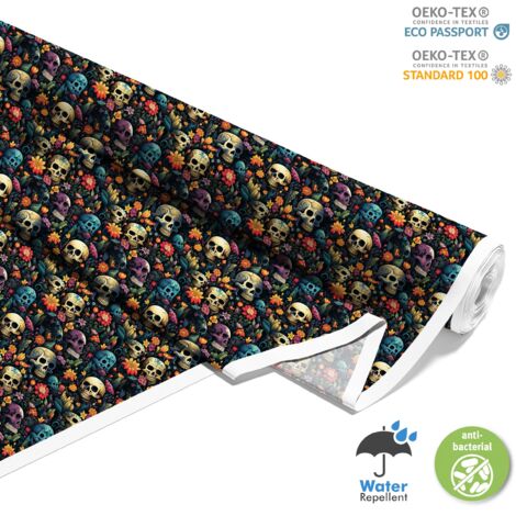 TISSUS DÉCORATIFS D'EXTÉRIEUR OXFORD - Motif Crâne I DX4847 (1/5)