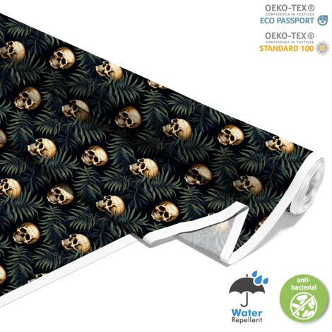 TISSUS DÉCORATIFS D'EXTÉRIEUR OXFORD - Motif Crâne I DX4493 (1/5)