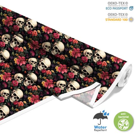 TISSUS DÉCORATIFS D'EXTÉRIEUR OXFORD - Motif Crâne I DX4575 (1/5)