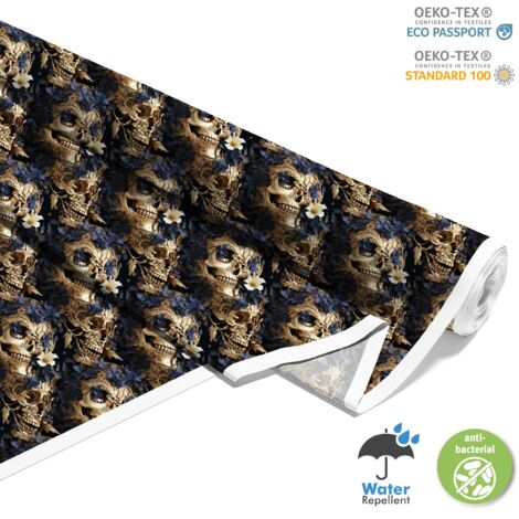 TISSUS DÉCORATIFS D'EXTÉRIEUR OXFORD - Motif Crâne I DX5032 (1/5)