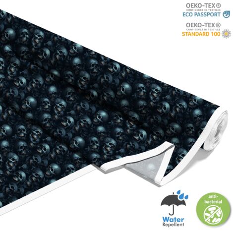 TISSUS DÉCORATIFS D'EXTÉRIEUR OXFORD - Motif Crâne I DX4832 (1/5)
