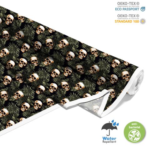 TISSUS DÉCORATIFS D'EXTÉRIEUR OXFORD - Motif Crâne I DX4185 (1/5)