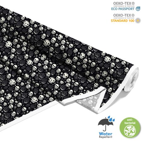 TISSUS DÉCORATIFS D'EXTÉRIEUR OXFORD - Motif Crâne I DX5009 (1/5)