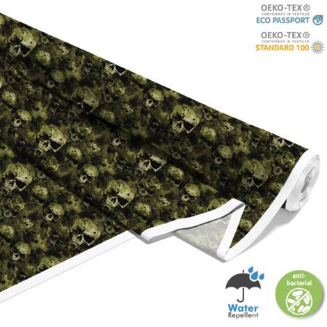 TISSUS DÉCORATIFS D'EXTÉRIEUR OXFORD - Motif Crâne I DX4243 (1/5)