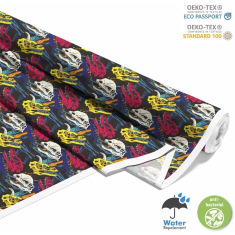 TISSUS DÉCORATIFS D'EXTÉRIEUR OXFORD - Motif squelettes colorés (1/5)