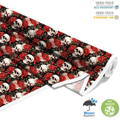 TISSUS DÉCORATIFS D'EXTÉRIEUR OXFORD - Motif Crâne I DX4729 (1/5)