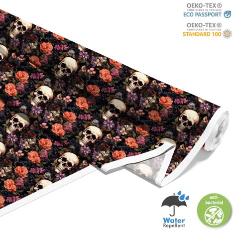 TISSUS DÉCORATIFS D'EXTÉRIEUR OXFORD - Motif Crâne I DX4402 (1/5)