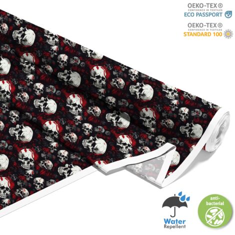 TISSUS DÉCORATIFS D'EXTÉRIEUR OXFORD - Motif Crâne I DX4506 (1/5)