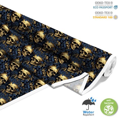TISSUS DÉCORATIFS D'EXTÉRIEUR OXFORD - Motif Crâne I DX4778 (1/5)